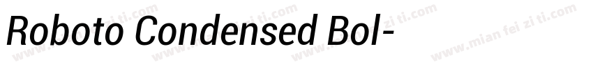 Roboto Condensed Bol字体转换